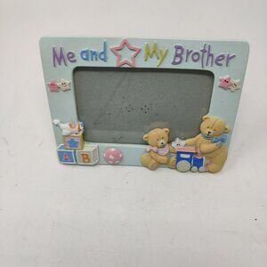 Vintage 3D Me and My Brother Bear Picture Frame for 4x6 Photo